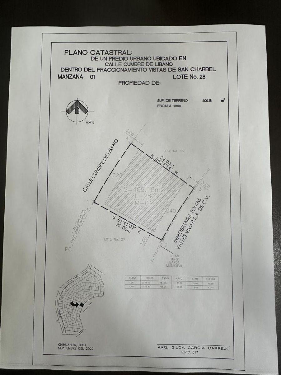 Terreno / Lote , Chihuahua · Terreno Venta Vistas de San Charbel 6,000,000 Gl2